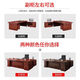 Boss desk and chair combination Chinese style executive desk simple modern president manager desk complete set of office furniture red brown 1.6 meters - single table