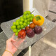 Wilkie Fruit Plate Living Room High-end Fruit Plate Dry Fruit Plate Snack Plate Home High-end Light Luxury Modern Fruit Plate Display Light Luxury Fruit Plate 2 Pack Creamy White + Transparent