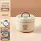 Bear Lunch Box Thermos Box for Office Workers 2024 New Microwave Heated Stainless Steel Lunch Box with Hand Bag 316 Rice White Large Size 600ml--