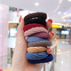 Million sales thick high-elastic rubber band basic hair tie simple towel ring headband for women seamless and does not hurt hair 10-color towel ring pattern random-30 pieces