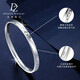Duozun platinum bracelet women's pt950 semi-solid platinum bracelet bright stars broken ice bracelet 2025 new style inner diameter 52mm weight 17-18g thick about 5mm