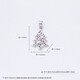 Beijing Gold Trading Center Co., Ltd. Platinum Pendant Wishing Tree Christmas Tree Pendant as a Gift for Your Girlfriend, About 1.05g