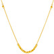 Saturday Fu 5G craftsmanship gold necklace women's gold pendant price A0610917 about 2.59g 40+5cm