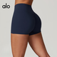 ALO YOGA Peach Yoga Shorts Women's Cycling High Elasticity Pilates Running Sports Three-Point Pants to Improve Buttocks and Tighten Abdomen Basil Green M