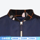 PRADA Jacquard Detail Zipper Long Sleeve Jacket Women's Blue Blue S