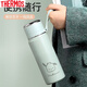 Thermos 2025 New 316 Stainless Steel Insulated Cup Good-looking Female Student Large Capacity Cup Portable Water Cup with Tea Partition Off-White 500mL+Puppy Sticker+Cup Brush Simple Installation