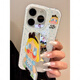 Jisma Japanese and Korean cute ins polka dot blue skirt crying baby flip mirror suitable for 16promax new 15pro Apple phone case 14pro double layer 13 all-inclusive 11 anti-fall 12 soft plu polka dot blue skirt crying baby shell + mirror stand iPhone 16 pro
