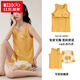 Hodo Weste mit Brustpolsterung, Shorts, Pyjama für Damen, Sommer, reine Baumwolle, Sommer, junge Frauen, ärmellos, Cartoon, Übergröße, Heimkleidungsset, Weste mit Brustpolsterung, F9856 M, weiblich