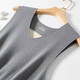 Basement vest, double-sided brushed seamless German velvet thermal vest for men, thickened inner patch vest, navy blue + dark gray, two-piece patch, 3XL recommended 155-175 Jin Jin is equal to 0.5 kg