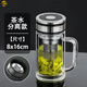 CANPOGAD high-end double-layer tea separation cup household high-temperature-resistant office cup insulated belt handle high borosilicate glass tea cup one tea warehouse not recommended