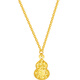 Saturday Blessing Yellow 18K Gold Necklace Women's Broken Gold Gourd Fulu Colorful Gold Necklace Birthday Gift C0620929 40+5cm