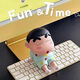 Haishengchuang CTDOCKING Lazy Mobile Phone Stand Figure Desktop Internet Celebrity Ornament Animation Doll Trendy Toy Model Classic Model-Red Xiaoxin 1