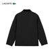 LACOSTE French Crocodile Men's Autumn and Winter Simple Comfortable Warm Lapel Jacket Short Cotton Jacket Men|BH6816 031/Black M 50/175