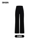 SIINSIIN Yang Mi's same style 6.0Pro straight pants for women, autumn and winter black pants, slim yoga pants and velvet wide-leg pants