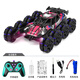 Shantou Lincun children's gesture sensor remote control car deformation 8-wheel off-road stunts 4-wheel drive spray drift racing boy 8-wheel cool red handle remote control + spray + 360 flip outdoor play 3 sets of battery life + remote control + screwdriver