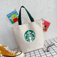 Fashionable canvas small handbag Korean style casual bag coffee lunch bag hand bag versatile women's bag with rice bag black