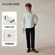 E LAND KIDS antibacterial children's clothing boys' T-shirt new casual embroidered POLO shirt Navy/59 170