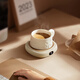 OIDIRE (Odd) Heating Coaster Constant Temperature Coaster Insulation Coaster Heating Cup Constant Temperature Cup Milk Warmer Insulation Base Tea Coaster Health Cup Warm Cup Adjustable Temperature Smart 0.35L - White Supreme Model with Water Cup + Straw
