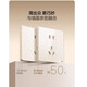 Bull G70 retro socket panel with lever, cream gold plexiglass socket, three USB five holes