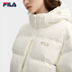 FILA Official RGB Down Women's Down Jacket 2025 Winter Far Infrared Heating Bread Jacket Hooded Warm Jacket