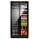 PULADI frequency conversion double-door red wine cabinet constant temperature double-door double-temperature wine cabinet home living room refrigerator office tea villa liquor beverage commercial fresh-keeping display cabinet embedded ultra-thin frequency conversion double door-1.88 meters high-wine cabinet ice bar style 414L
