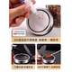 Super welfare glass seasoning box seasoning jar kitchen seasoning jar household seasoning bottle combination set 3 thickened steel lid seasoning jar (free spoon
