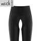 Edick French style international brand Luwei invisible zipper sports yoga pants women's Pilates fitness shark black - zipper style Yunsen Air high elasticity M 85-110Jin Jin equals 0.5 kg