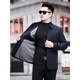 JINBA 2025 new middle-aged men's lapel jacket spring and autumn thin business casual jacket men's 8823 navy blue M 170-