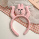 Tanbeiman headband female funny birthday gift for girls, friends and best friends, spoof weird and niche practical gift, funny rabbit headband, pink