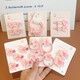 Pink Sakura Hairpin Children's Bangs Side Clip Sweet Hairpin BB Clip Headwear Girls Hair Circle Headband Hair Accessories Sakura Big Hairpin 2-piece Set
