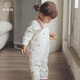 Guiqi Bear Baby Girl Silk Cotton Cute Overalls Autumn and Winter Baby Children's Fashionable Outerwear Warm One-piece Pants