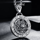 GsunG platinum twelve constellations rotating pendant for men PT950 pure platinum five-pointed star pendant for men Chinese Valentine's Day gift, priced by gram, contact before bidding
