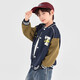 Duojia Little Bear Contrast Color Baseball Uniform Boys American Jacket 2025 Spring and Autumn Style Stiff and Shape-Proofing Children's Jacket