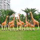 TLXT simulated animal sculpture garden ornaments landscape sculpture large courtyard landscape ornaments simulated green sculpture giraffe 6+7