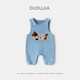 Dudujia baby overalls winter boys' thickened pants winter girls jumpsuits warm children's casual pants children's clothing trendy yellow 110