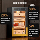 CIGARLOONG 70C cigar cabinet with constant temperature and humidity, water ion purification and ammonia removal, Spanish cedar wood cigar basket, naked cigar basket, WiFi remote control, inverter compressor cabinet, air-cooled cigar cultivation and moisturizing cabinet, sober cigar box, Cuban pattern, WiFi+fingerprint lock+cedar wood shelf, cigar cabinet