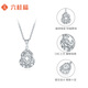 Liuguifu Jewelry Platinum Pendant Double Kebao PT950 Platinum Pendant Necklace Pendant Gift PT0600060 1.55g