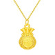 Chow Tai Fook gold pure gold 999 filigree blessing money bag pendant pure gold hollow word 