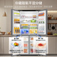 Haier refrigerator produces Commander 560 double-door cross door 539 upgraded to first-class energy efficiency household refrigerator Haier refrigerator household first-grade energy efficiency state subsidy trade-in