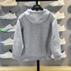 Li Ning Children's Hooded Sweatshirt 2025 Winter New Style Boys and Big Children Warm Loose Pullover Sweatshirt YWDV445 Flower Gray YWDV445-2 130