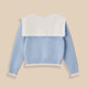 IEF/Aiyifu 2025 winter new Korean style sweet age-reducing girly style doll collar versatile woolen top blue one size