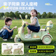 Mengduofu children's toys 1-3-6 one-year-old baby birthday gift 2-year-old girl electric car 3-45 boy car green 1-6 years old remote control + battery life 3h + 12V9 dual drive + Bluetooth + early education