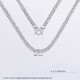 Beijing Gold Trading Center Co., Ltd. Platinum Necklace Ultra-Thin Chain Men's Necklace as a Gift for Your Girlfriend, About 60.88g