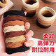 Highly elastic and durable headband for girls 2025 new high-end rubber band women's hair tie high-end thick hair rope black 10 pieces