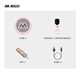 Melada Wireless Lavalier Little Bee Loudspeaker Teacher-Special Teacher Classroom Horn Anti-Howling Guide Outdoor Portable Megaphone G6mini Wireless Exclusive Edition Sakura Pink