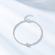 Trendy Acer PT950 platinum bracelet for women with sparkling poppy beads birthday gift pricing, Platinum Ya waist, about 4.55g