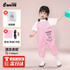 Lingte Water Pants Catch the Sea Jumpsuit Wading Suit Children's Play Underwater Water Pants Waterproof Rain Boots All-in-One - Ordinary Pink - Size 25
