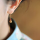 Little Silversmith S925 Silver Gourd Tassel Long Ear Wire Women's New Chinese Metaphysics Good Luck Earrings Earrings Earrings Studs Earrings Good Gifts
