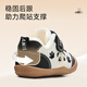 Tyrannis infant and toddler shoes for autumn and winter, new cute cartoon baby functional shoes, newborn soft and lightweight barefoot shoes, white/black, plus velvet for winter (take one size larger) 22, suitable for feet 13.3-13.7cm long