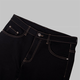 Vaqueros microelásticos que no se decoloran, lavados, informales, de otoño, corte entallado, versátiles, ligeros, de lujo, pantalones de hombre de alta elasticidad wzh negro 33 recomendado 140-150 Jin Jin equivale a 0,5 kg